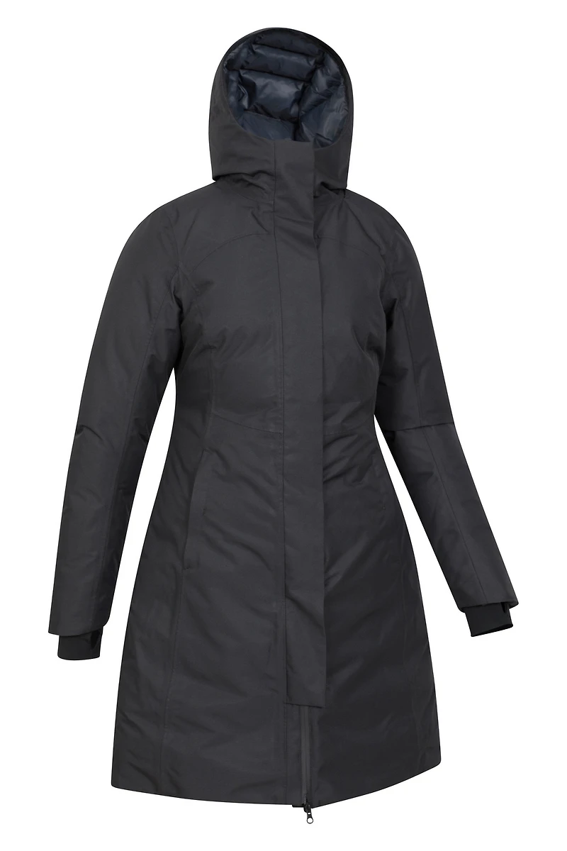 Polar Hybrid Womens Long Down Jacket