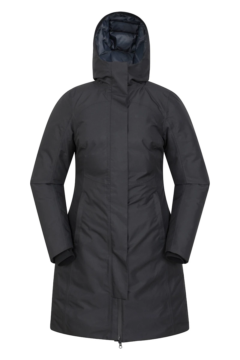 Polar Hybrid Womens Long Down Jacket