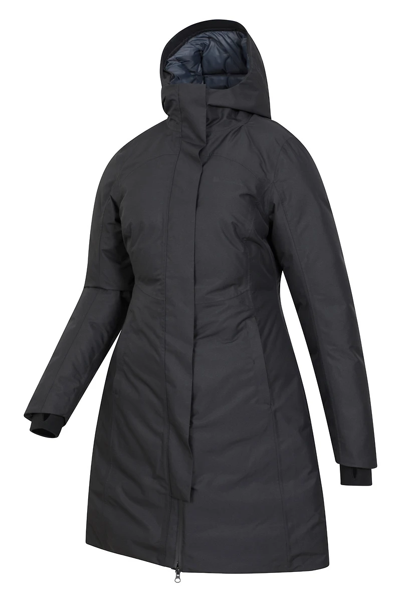 Polar Hybrid Womens Long Down Jacket