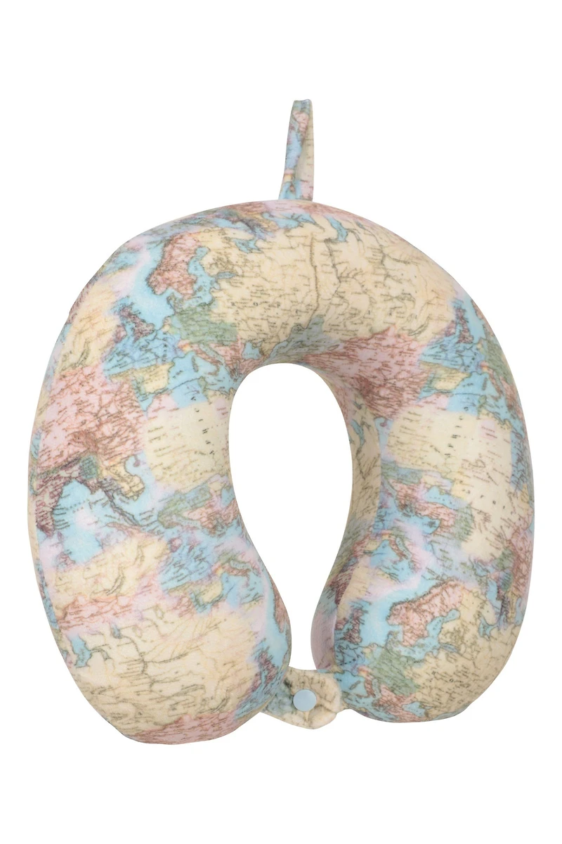 Memory Foam Travel Pillow - Patterned