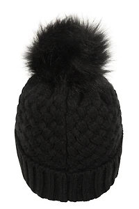 Lisbon Sherpa Lined Womens Thermal Pom-Pom Beanie
