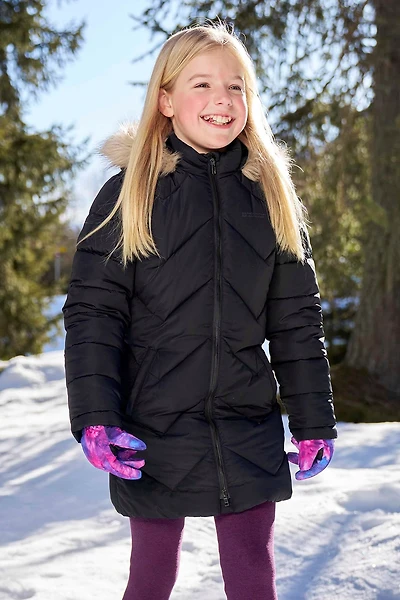 Galaxy Kids Water-resistant Long Insulated Jacket