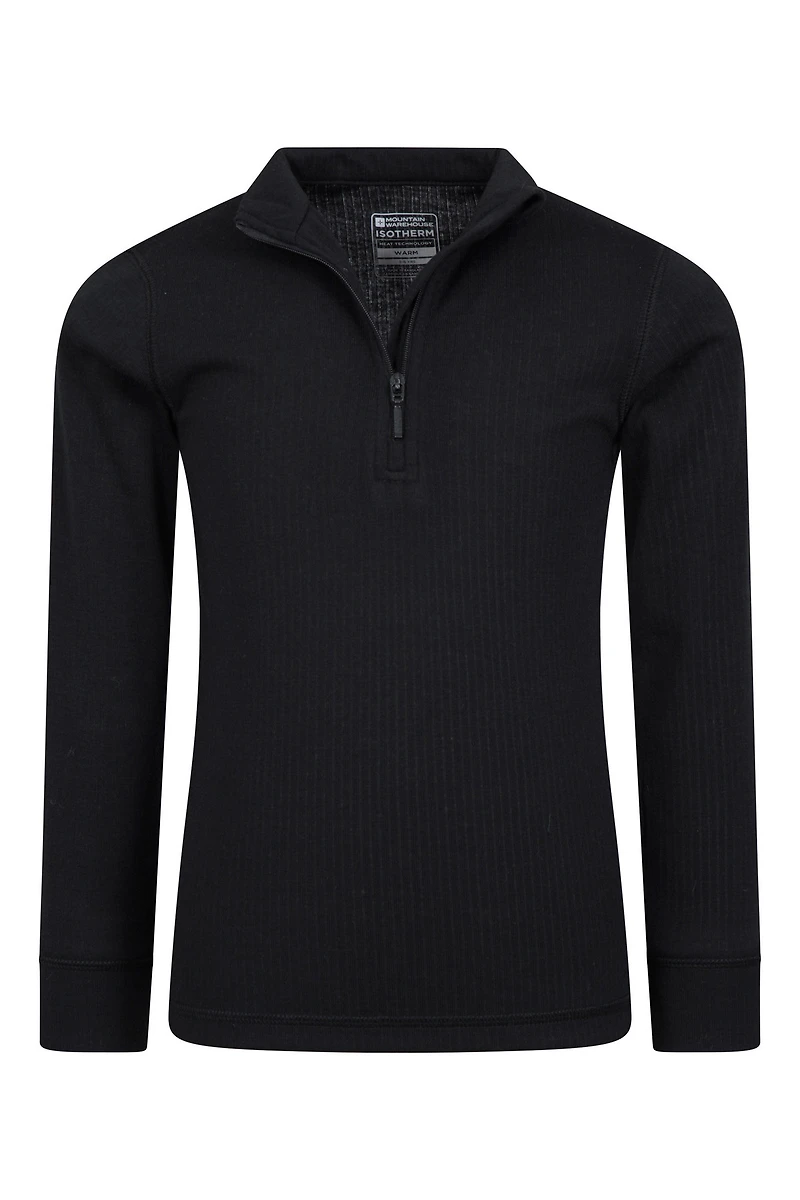 Talus Kids Zip Neck Base Layer Top