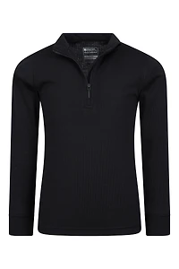 Talus Kids Zip Neck Base Layer Top