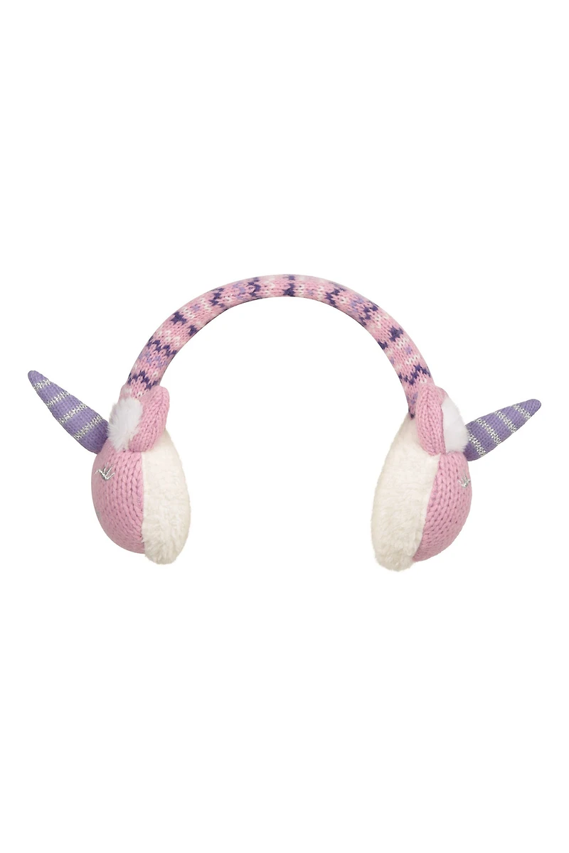 Unicorn Adjustable Knitted Kids Earmuffs