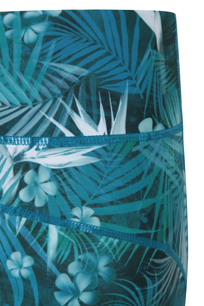 Patterned High-Waisted Panelled Womens Leggings