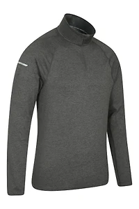 Echo Melange Mens Half-Zip Midlayer