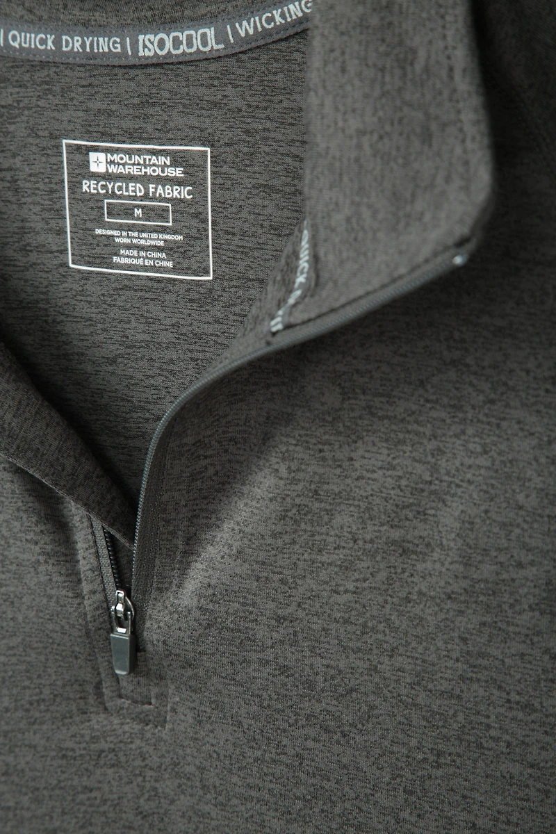Echo Melange Mens Half-Zip Midlayer