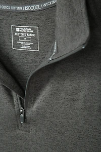 Echo Melange Mens Half-Zip Midlayer