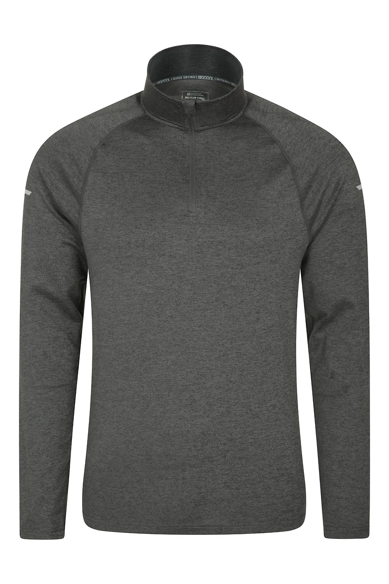 Echo Melange Mens Half-Zip Midlayer