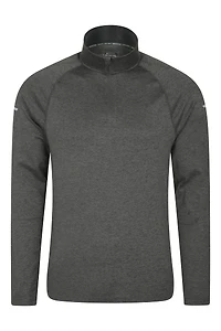 Echo Melange Mens Half-Zip Midlayer