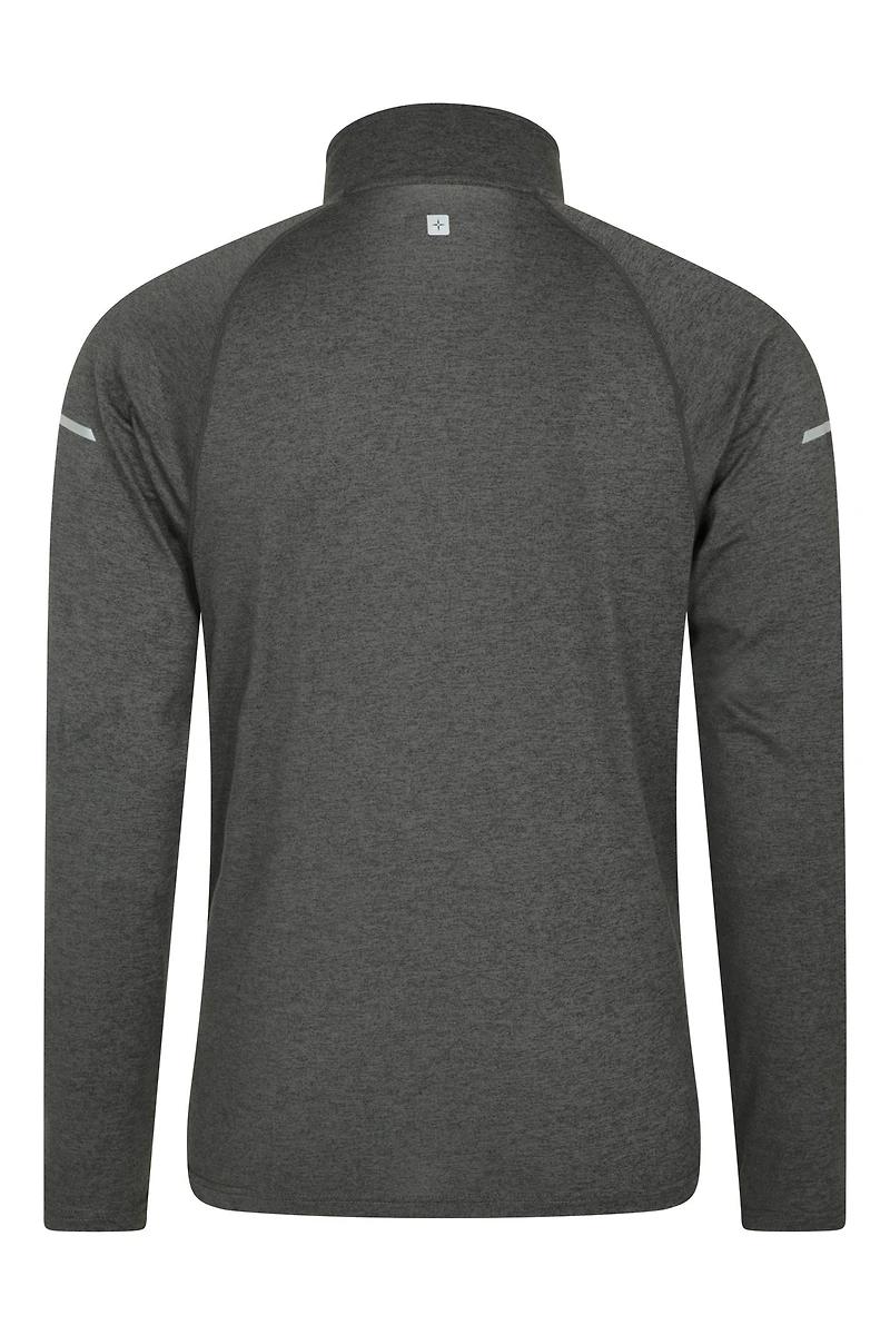 Echo Melange Mens Half-Zip Midlayer