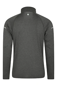 Echo Melange Mens Half-Zip Midlayer