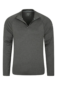 Echo Melange Mens Half-Zip Midlayer