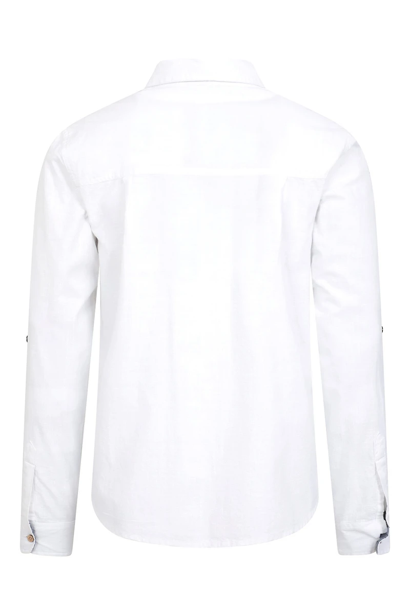 Coconut Textured Mens Long Sleeved Shirt
