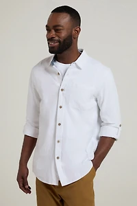 Coconut Textured Mens Long Sleeved Shirt