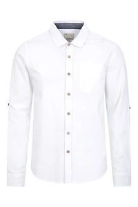 Coconut Textured Mens Long Sleeved Shirt