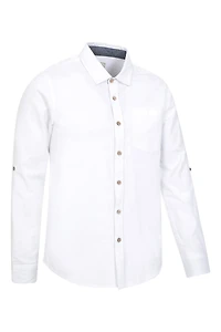 Coconut Textured Mens Long Sleeved Shirt