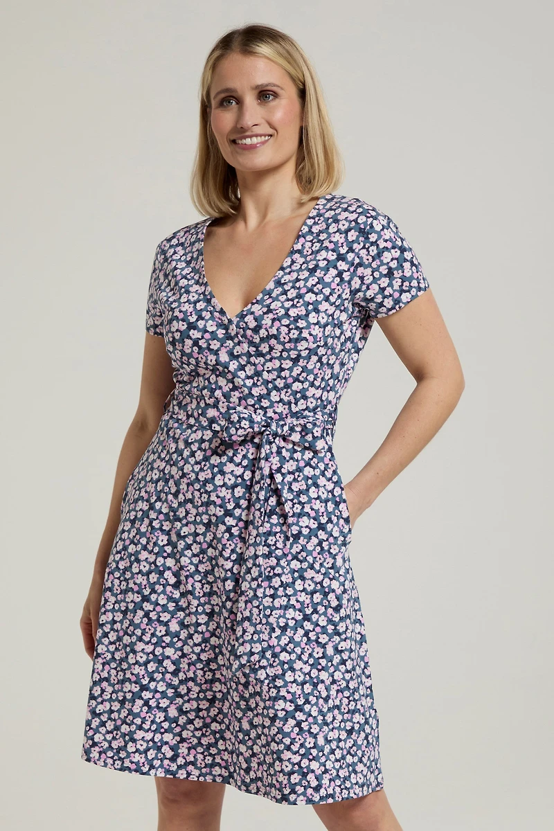 Santorini Womens UV Jersey Wrap Dress