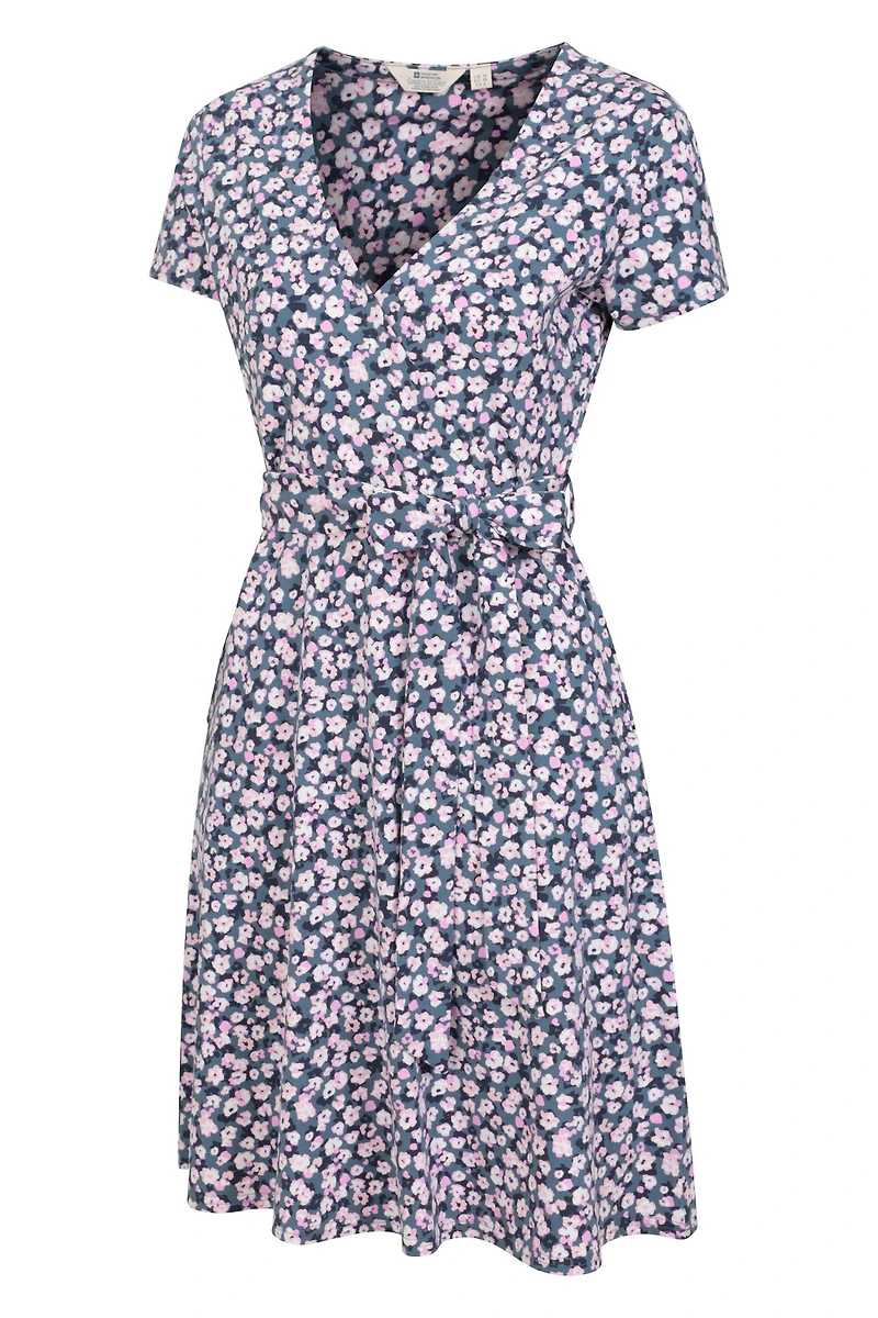 Santorini Womens UV Jersey Wrap Dress