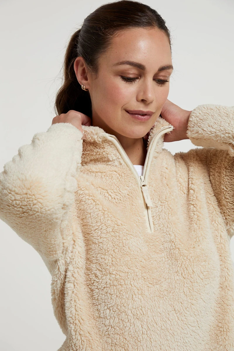 Teddy Womens Half-Zip Fleece