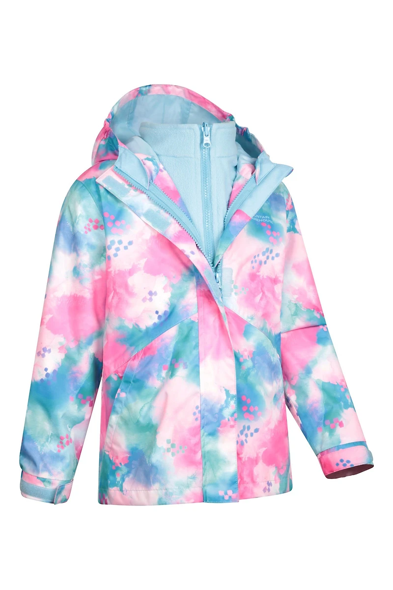 Aries Printed Waterproof Kids 3-in-1 Jacket