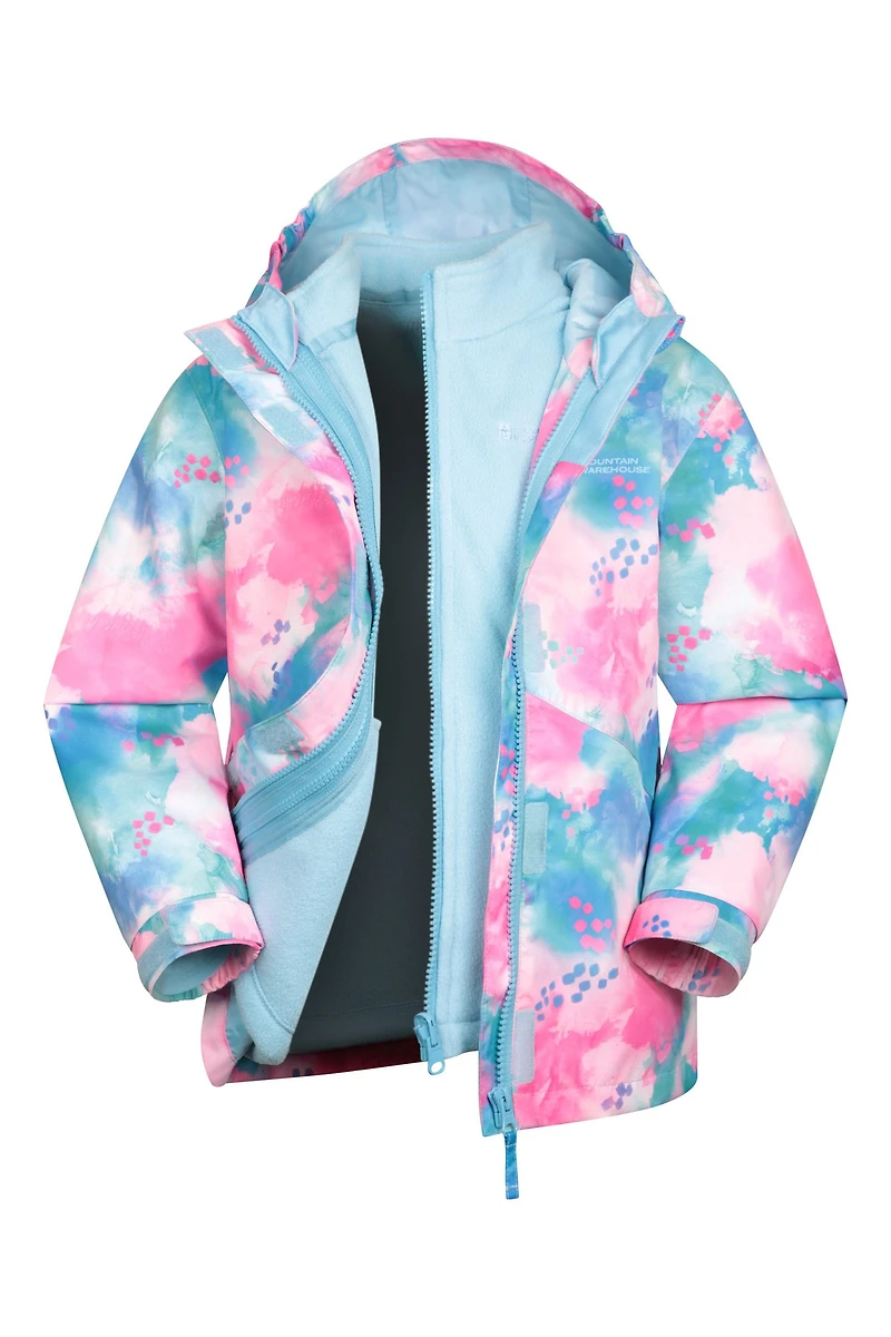 Aries Printed Waterproof Kids 3-in-1 Jacket
