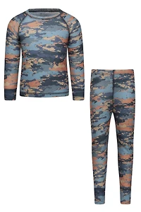Talus Printed Kids Base Layer-Top & Pants Set