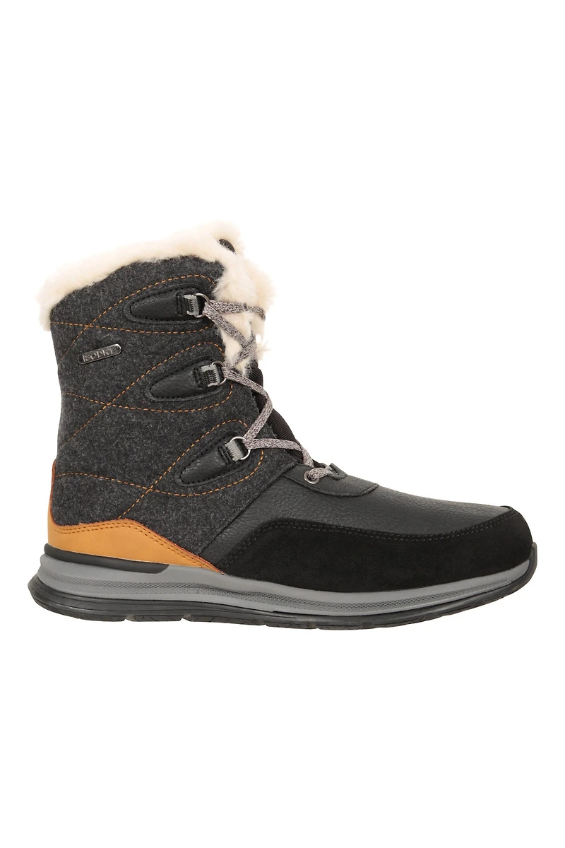Ice Crystal Womens Waterproof Snow Boots