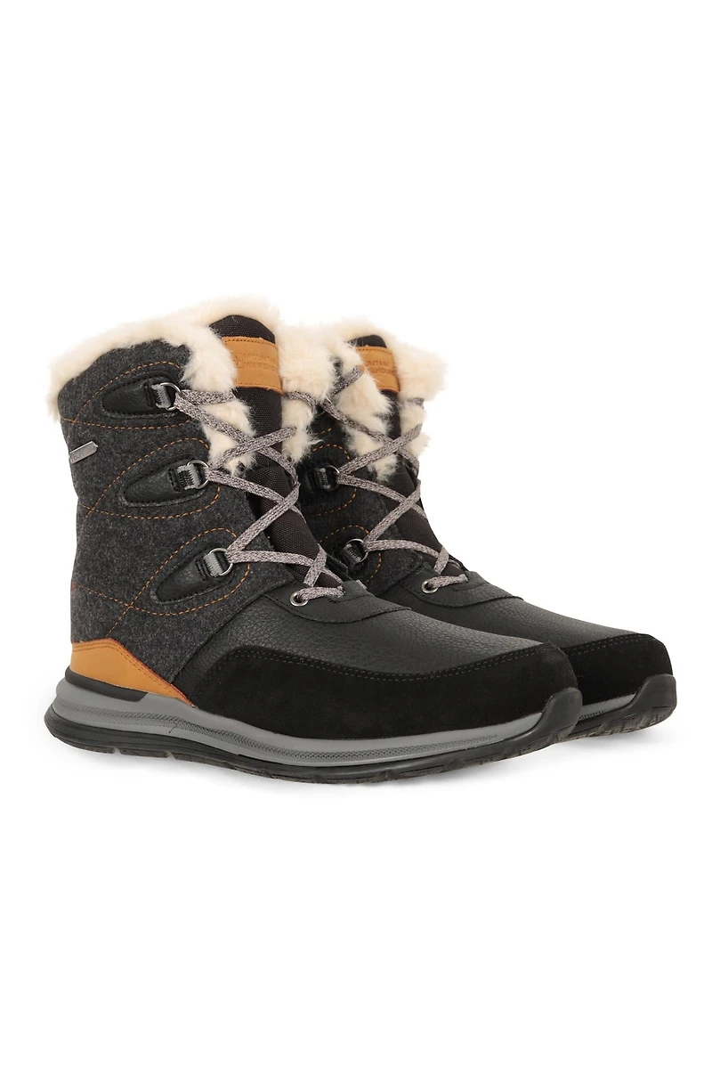 Ice Crystal Womens Waterproof Snow Boots