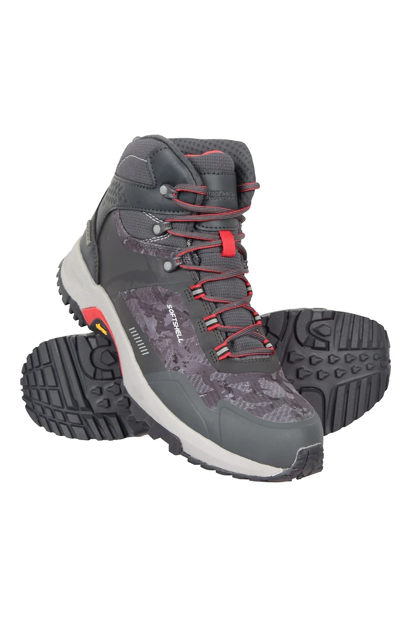 Extreme Spectrum Mens Waterproof Softshell Vibram Hiking Boots