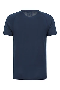 Quest Mens Printed Merino Thermal T-Shirt