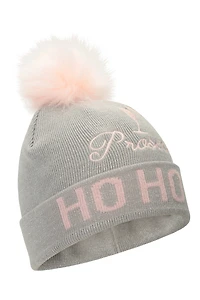Prosecco Womens Christmas Pom-Pom Beanie