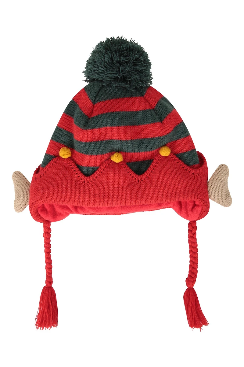 Christmas Elf Pom-Pom Beanie