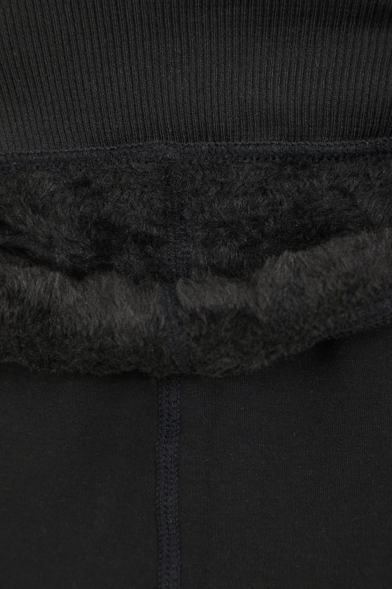 Womens Fluffy Fleece Lined Thermal Leggings Multipack