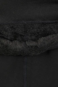 Womens Fluffy Fleece Lined Thermal Leggings Multipack