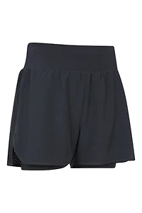 Double-Layer Womens Running Shorts
