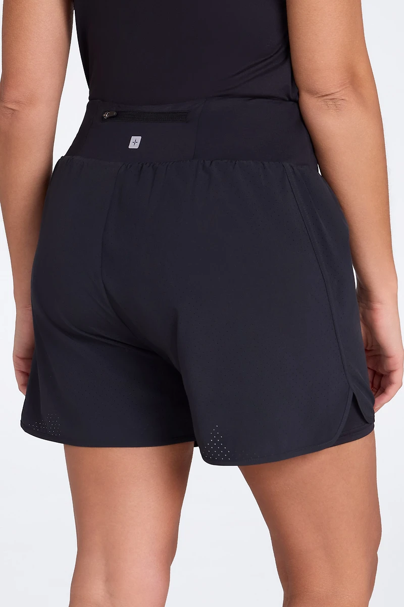 Double-Layer Womens Running Shorts