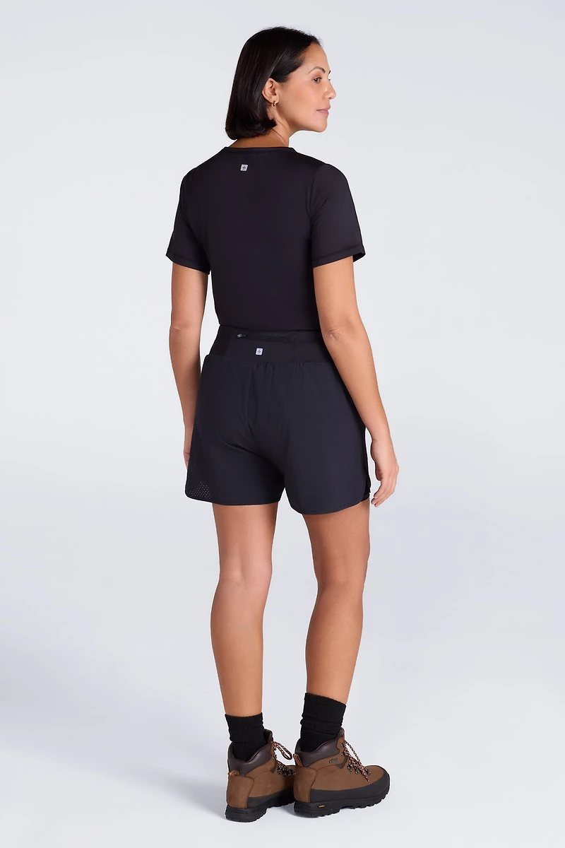 Double-Layer Womens Running Shorts