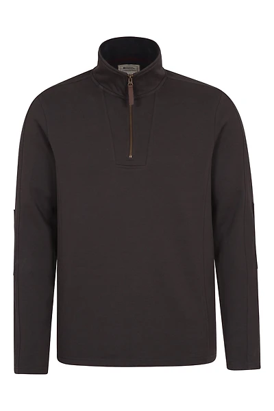 Zeta Mens Zip Neck Top