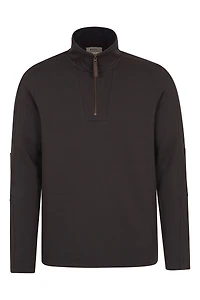Zeta Mens Zip Neck Top
