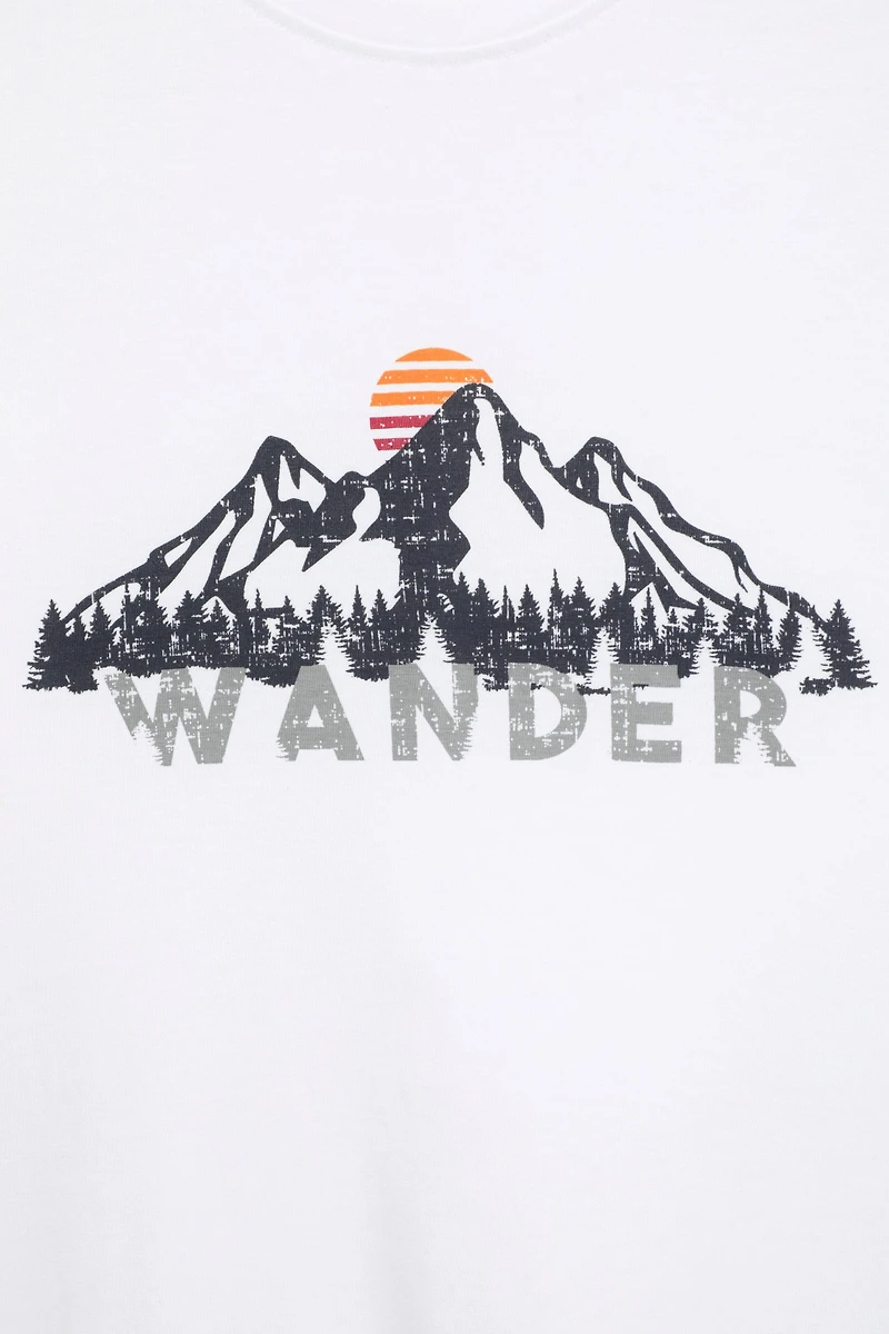 Wander Cotton Mens T-Shirt