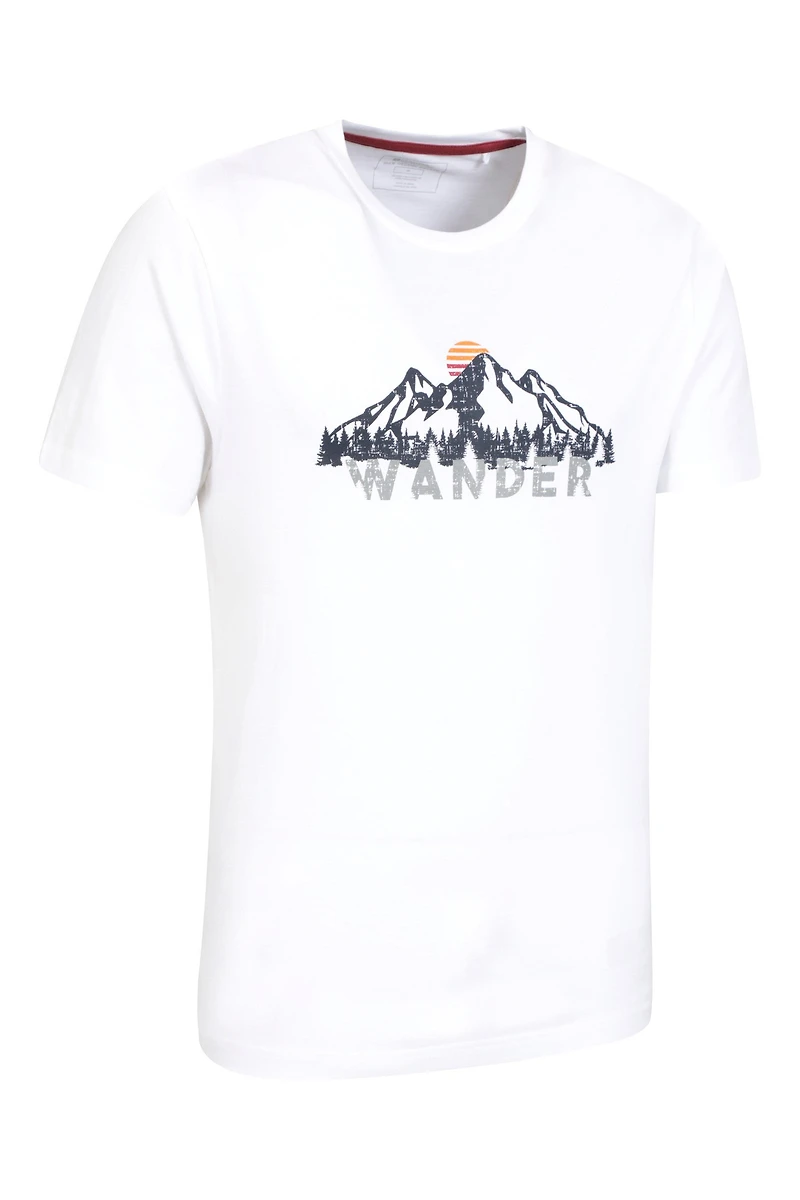 Wander Cotton Mens T-Shirt