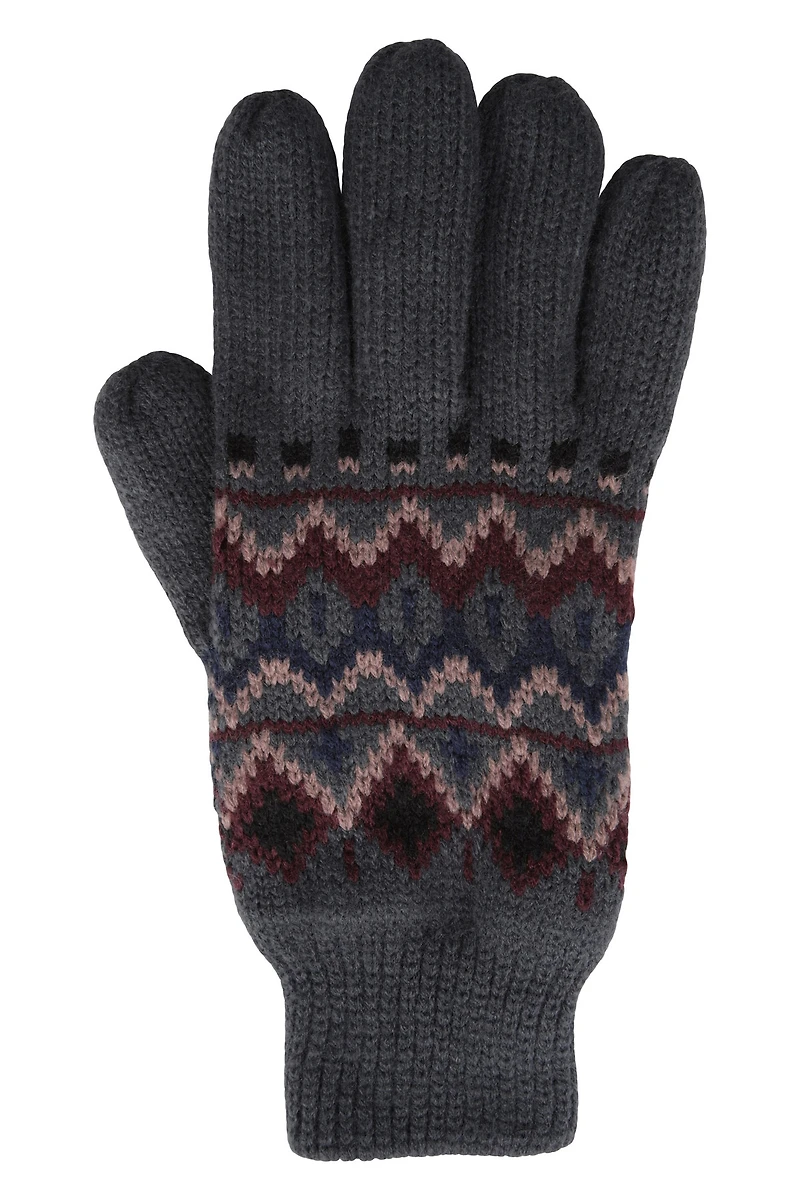 Thinsulate Mens Fairisle Gloves