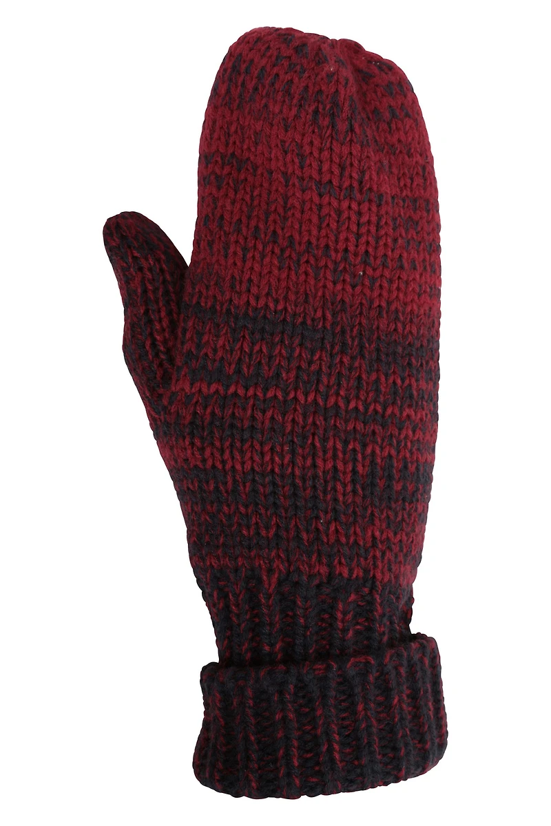 Womens Ombre Knit Mittens