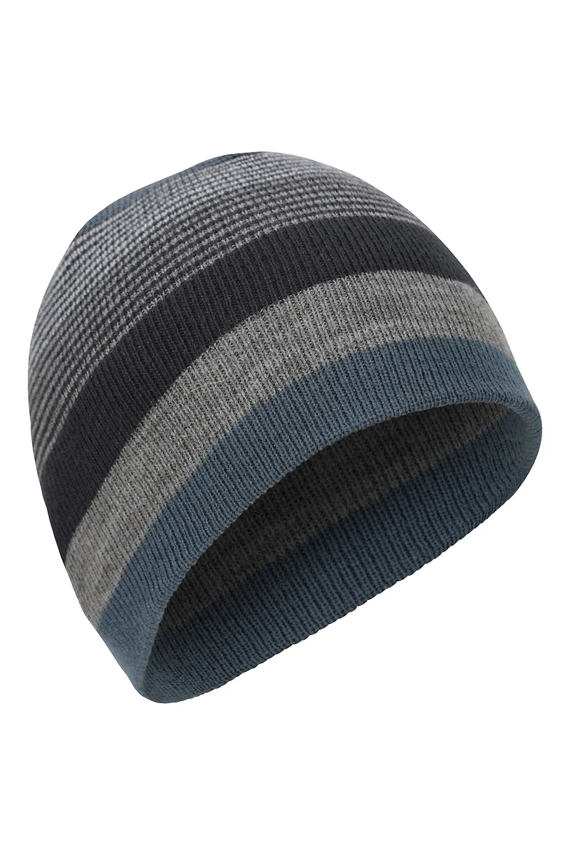 Striped Mens Beanie 2-Pack
