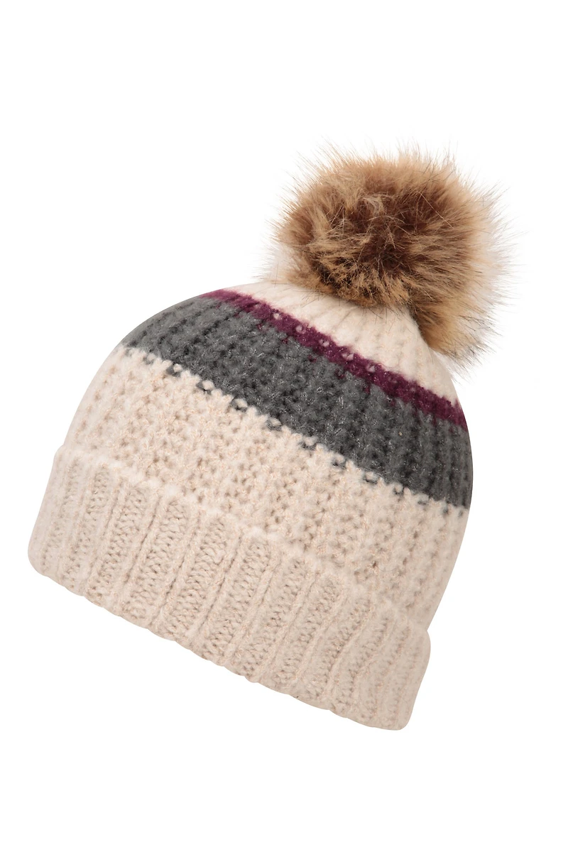 Womens Colour Block Beanie