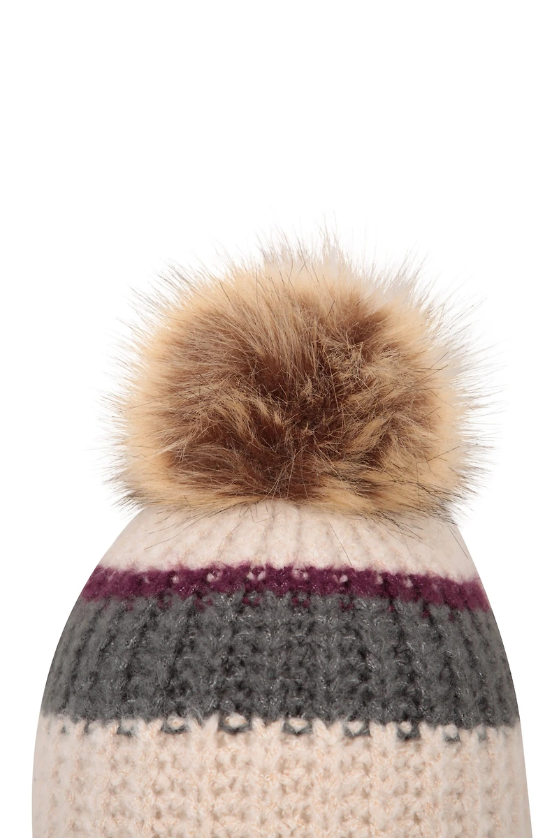 Womens Colour Block Beanie