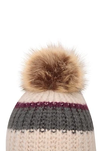 Womens Colour Block Beanie