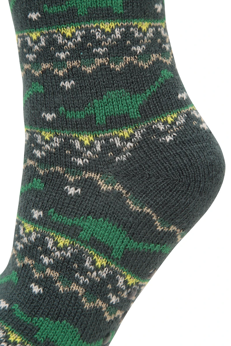 Kids Dino Slipper Socks